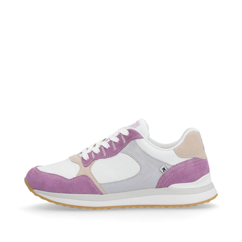 Rieker Schuhe | EVOLUTION Damen Sneaker Low lilac pearl-white