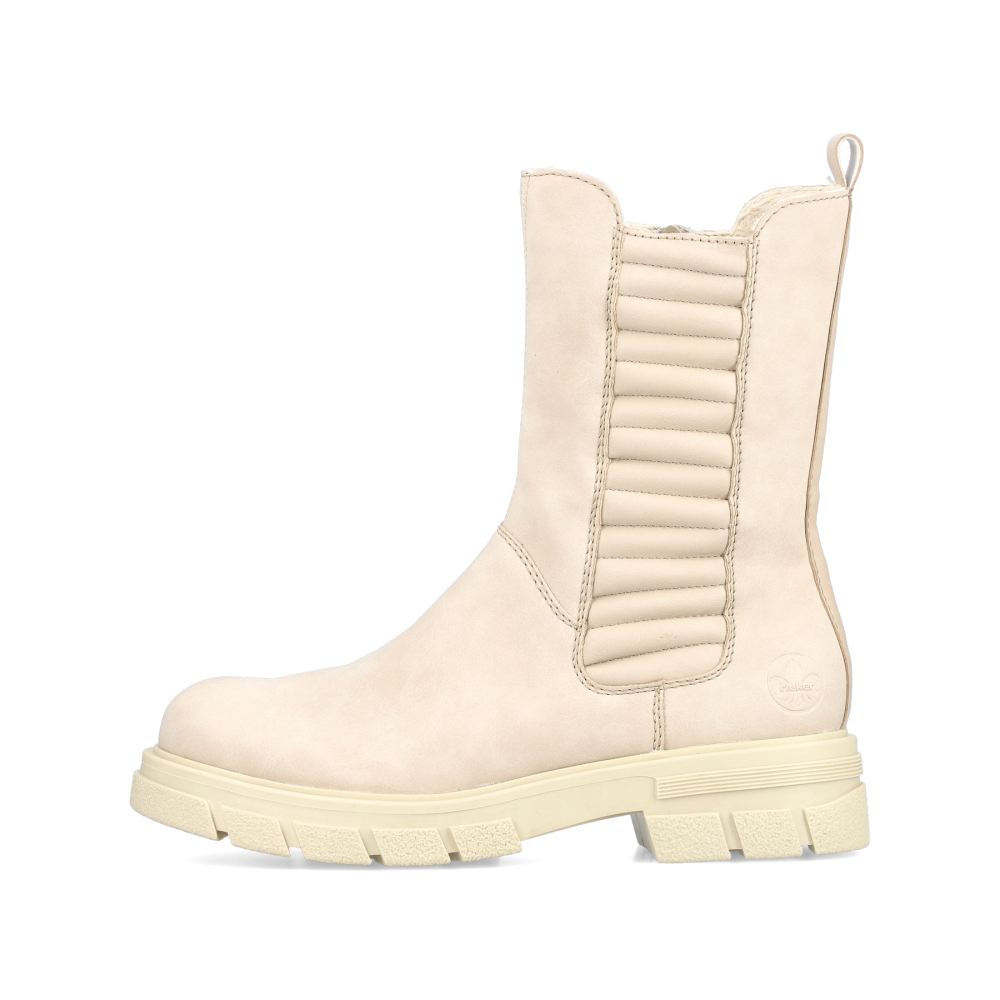 Rieker Schuhe | Damen Chelsea Boots hellbeige