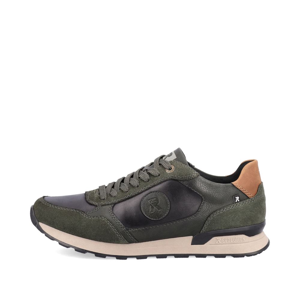 Rieker Schuhe | EVOLUTION Herren Sneaker Low rainforest green