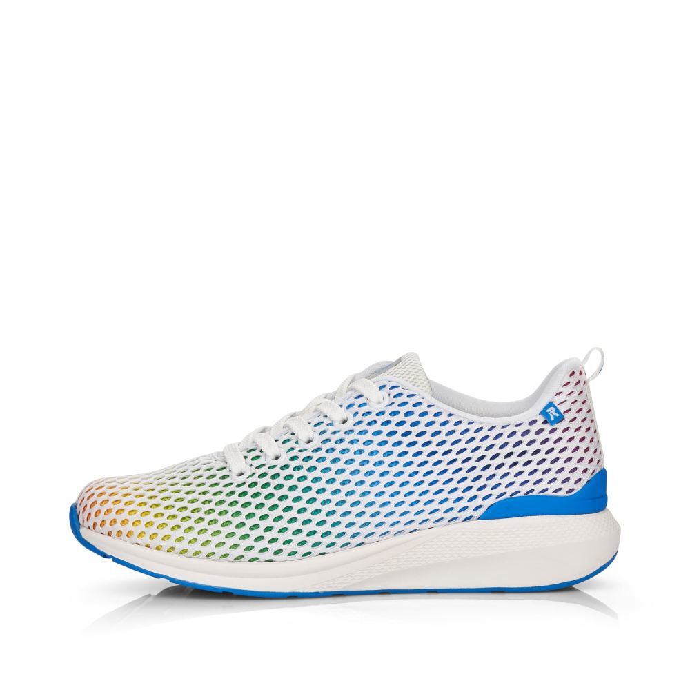 Rieker Schuhe | EVOLUTION Damen Sneaker Low crystal-white rainbow