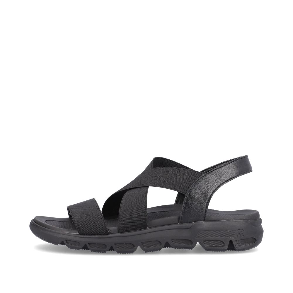 Rieker Schuhe | EVOLUTION Damen Trekkingsandalen deep black