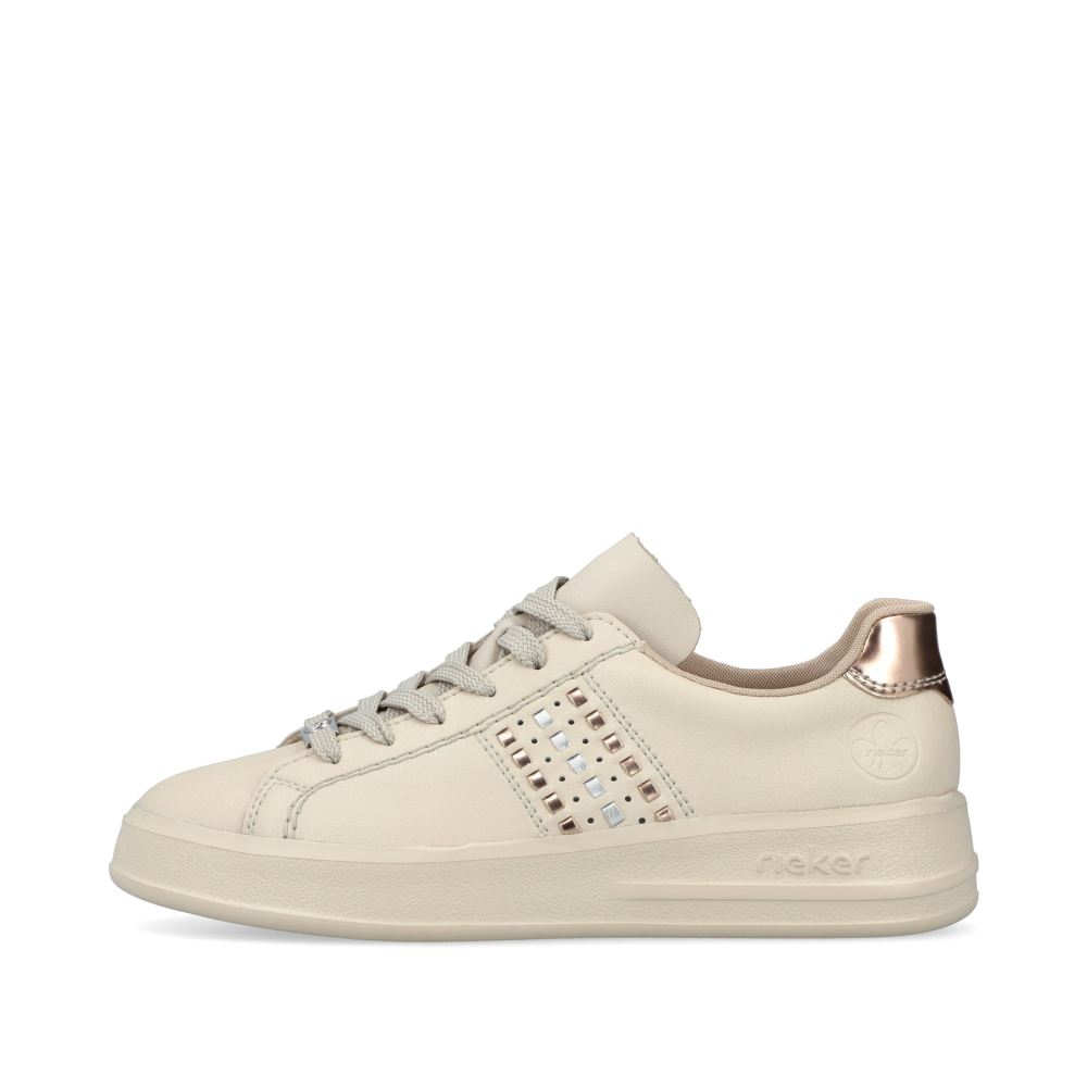 Rieker Schuhe | Damen Sneaker Low hellbeige