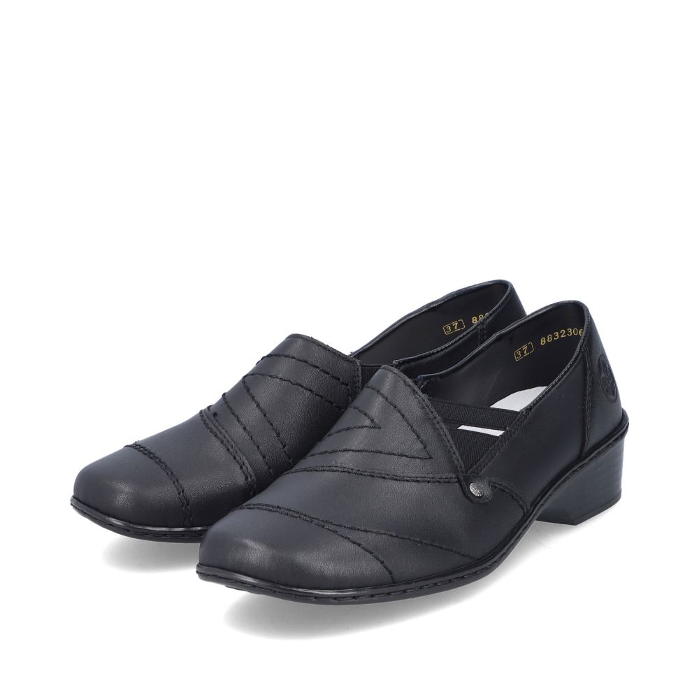 Rieker Schuhe | Damen Slipper nachtschwarz