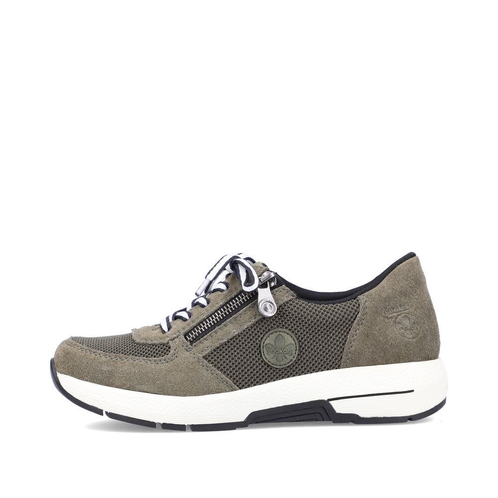 Rieker Schuhe | Damen Sneaker Low kaktusgrun