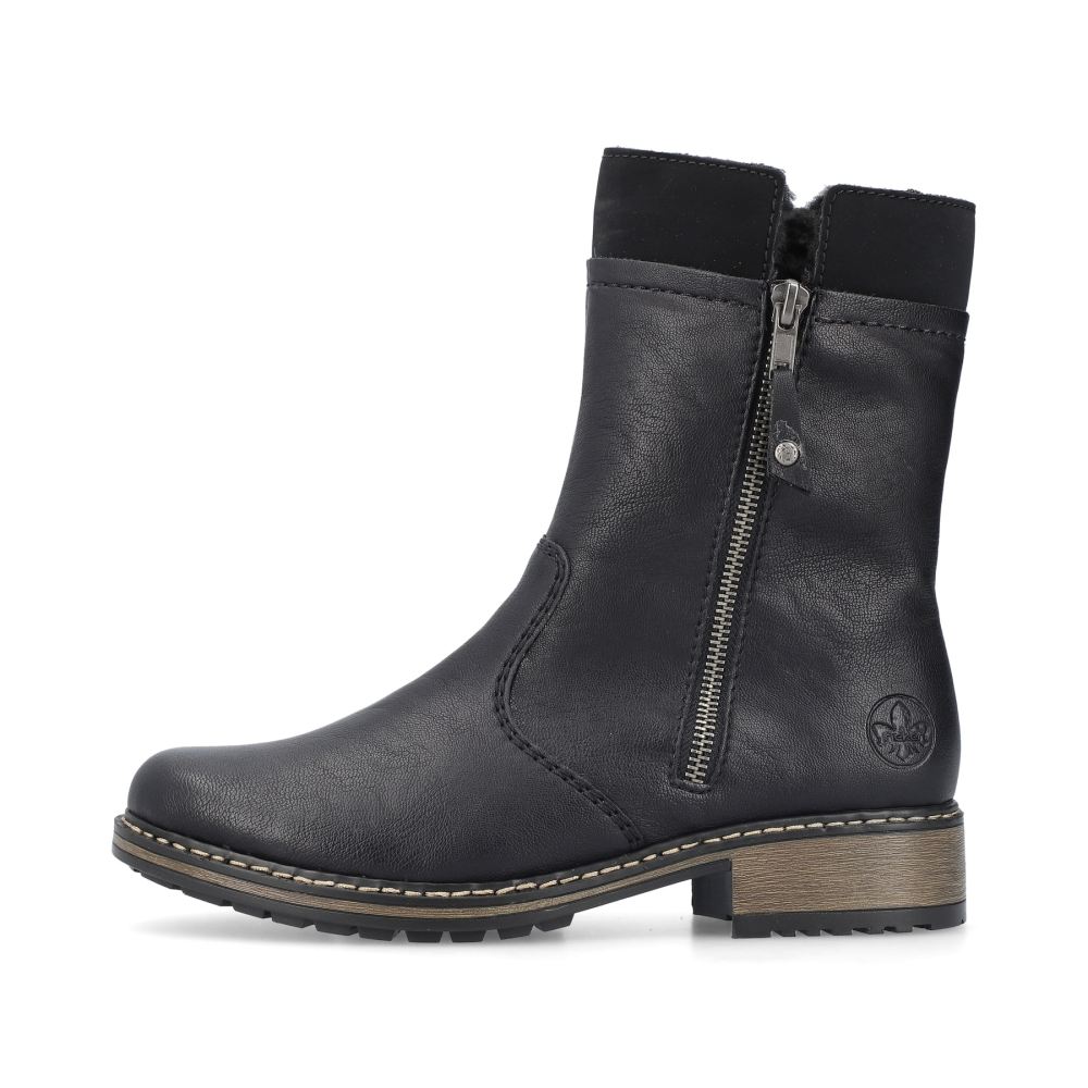 Rieker Schuhe | Damen Kurzstiefel tiefschwarz