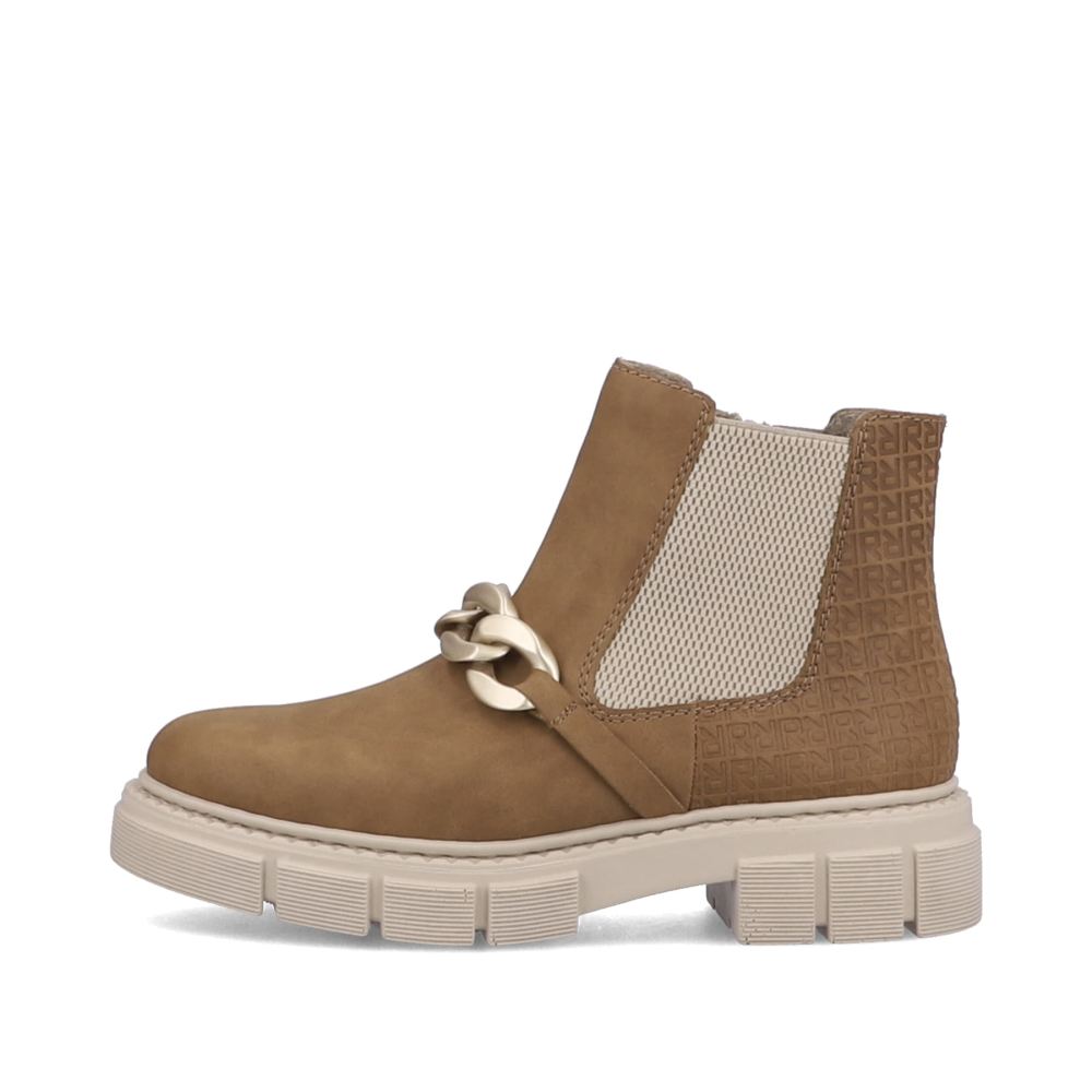 Rieker Schuhe | Damen Chelsea Boots kamelbraun