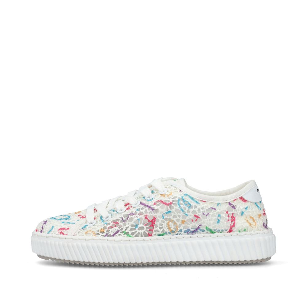 Rieker Schuhe | Damen Sneaker Low multi-schneeweiss