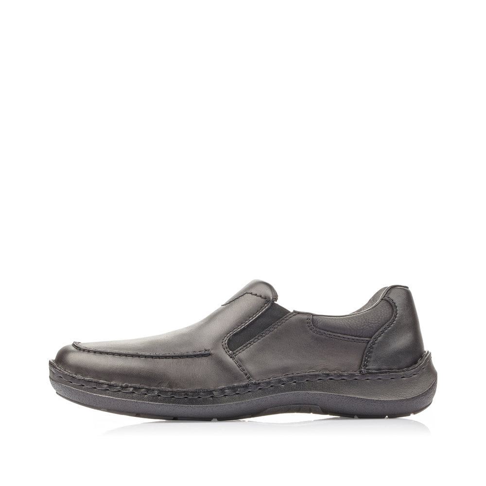 Rieker Schuhe | Herren Slipper asphaltschwarz