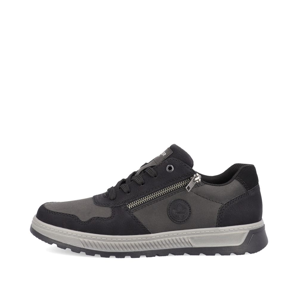 Rieker Schuhe | Herren Sneaker Low asphaltschwarz