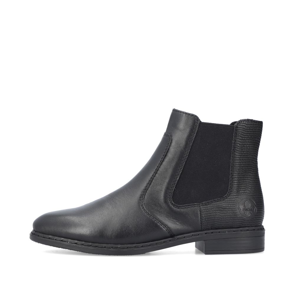 Rieker Schuhe | Damen Chelsea Boots nachtschwarz