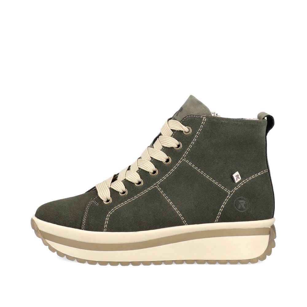 Rieker Schuhe | EVOLUTION Damen Sneaker High khaki