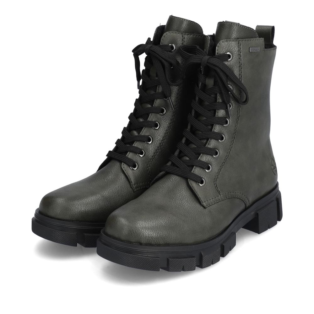 Rieker Schuhe | Damen Biker Boots granitgrau