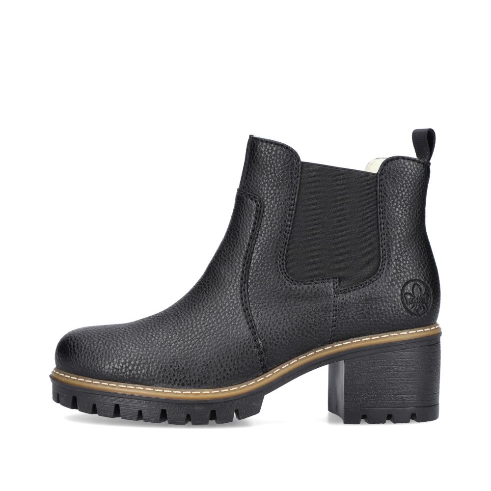 Rieker Schuhe | Damen Chelsea Boots nachtschwarz