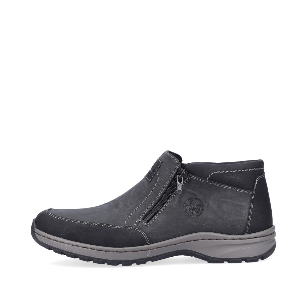 Rieker Schuhe | Herren Slipper asphaltgrau