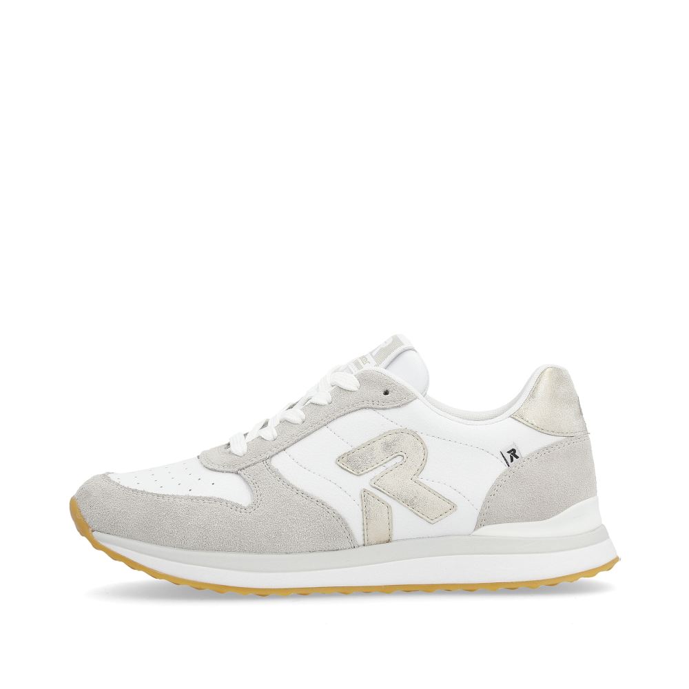 Rieker Schuhe | EVOLUTION Damen Sneaker Low pearl-white clay-beige