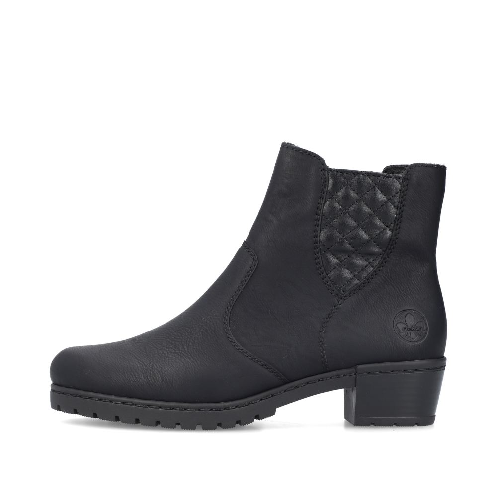 Rieker Schuhe | Damen Stiefeletten tiefschwarz