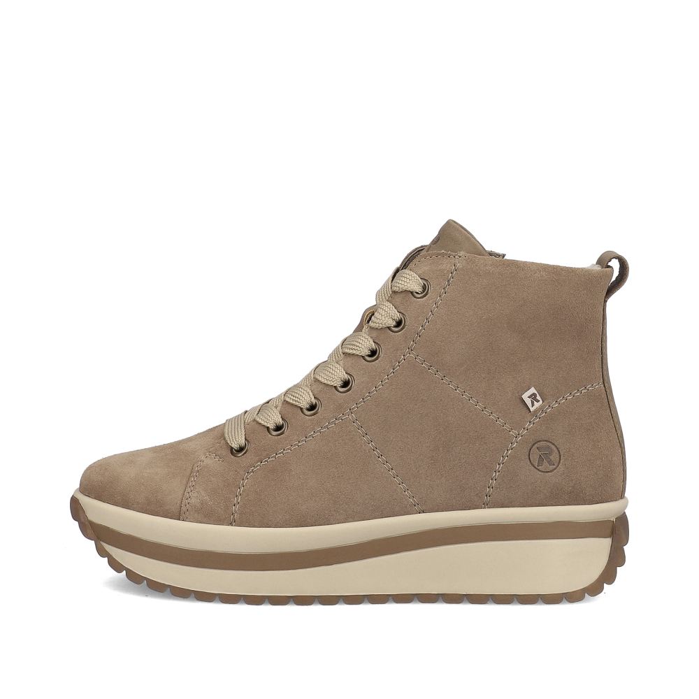 Rieker Schuhe | EVOLUTION Damen Sneaker High hazel wood