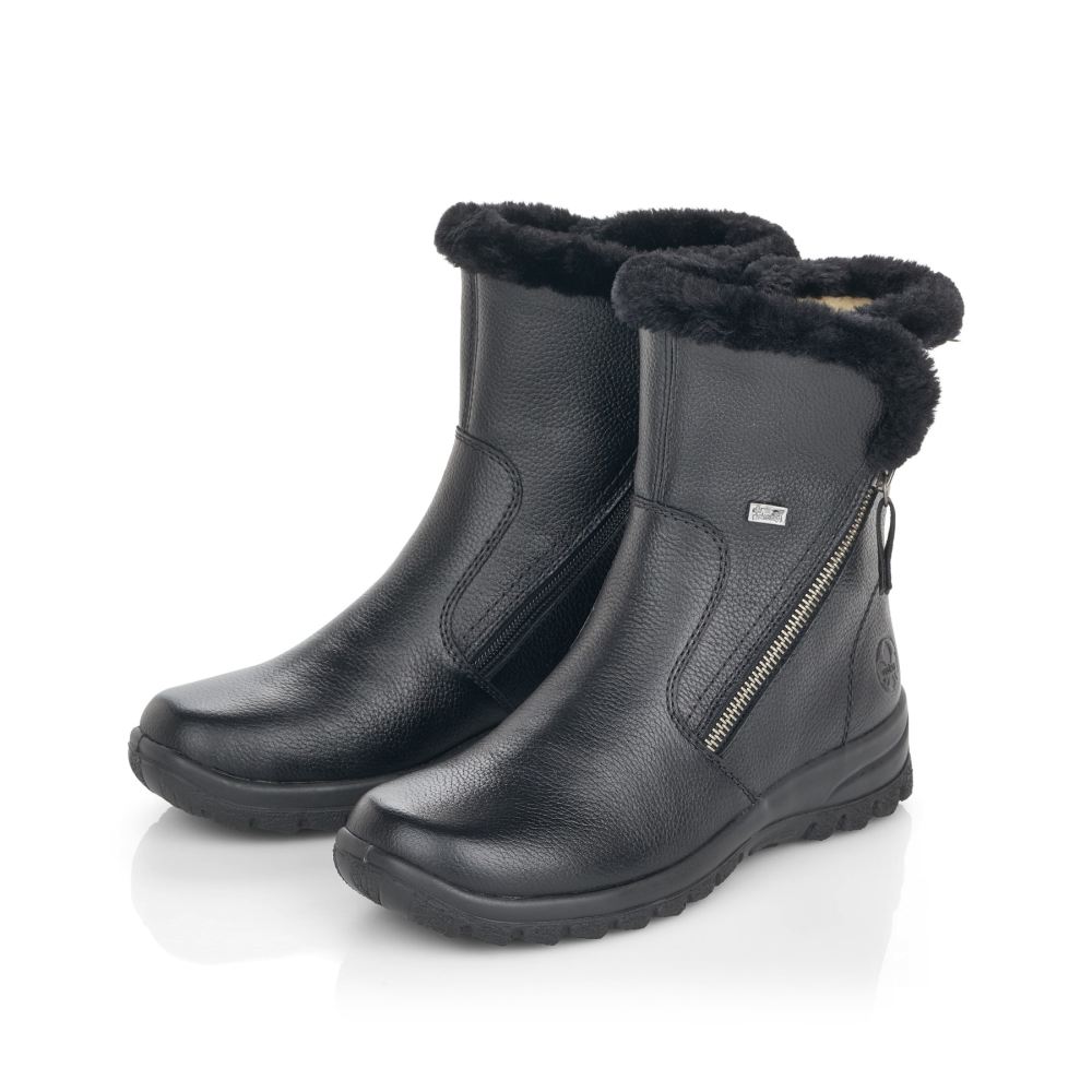 Rieker Schuhe | Damen Kurzstiefel nachtschwarz