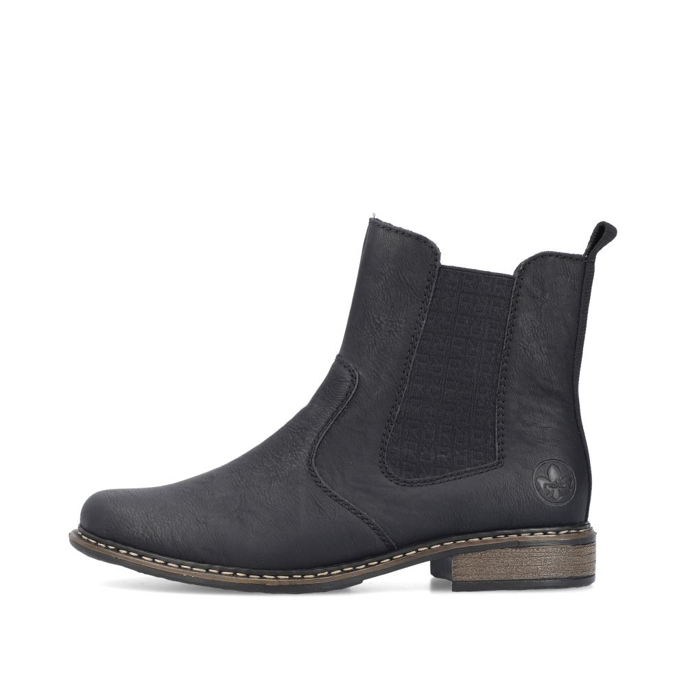 Rieker Schuhe | Damen Chelsea Boots tiefschwarz