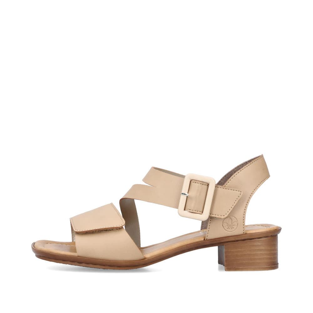 Rieker Schuhe | Damen Riemchensandaletten beige