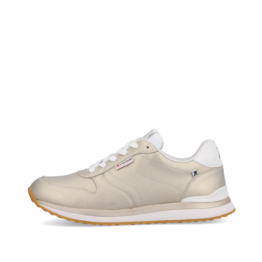 Rieker Schuhe | EVOLUTION Damen Sneaker Low champagner metallic