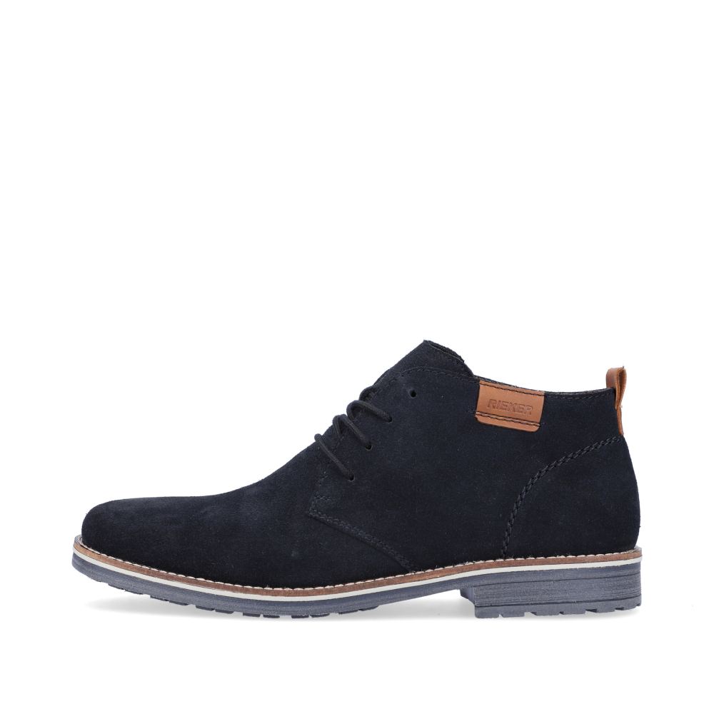 Rieker Schuhe | Herren Schnurschuhe marineblau