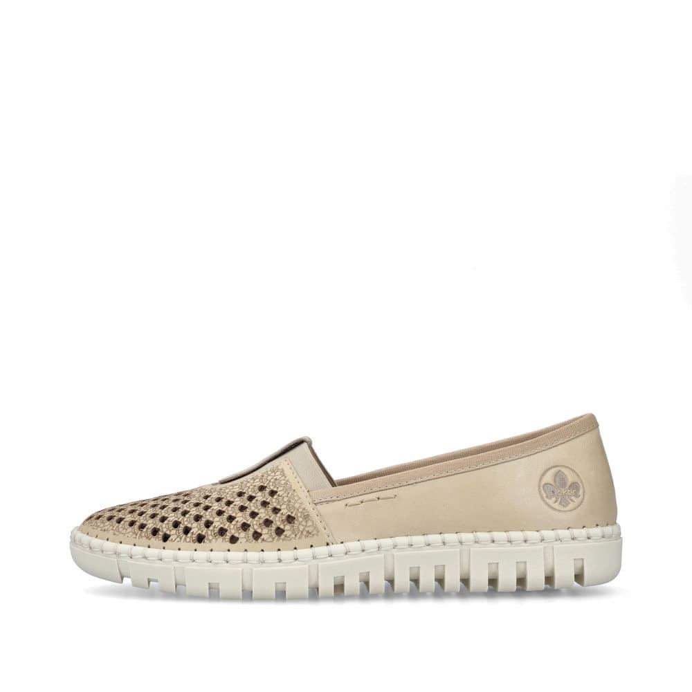 Rieker Schuhe | Damen Ballerinas sandbeige