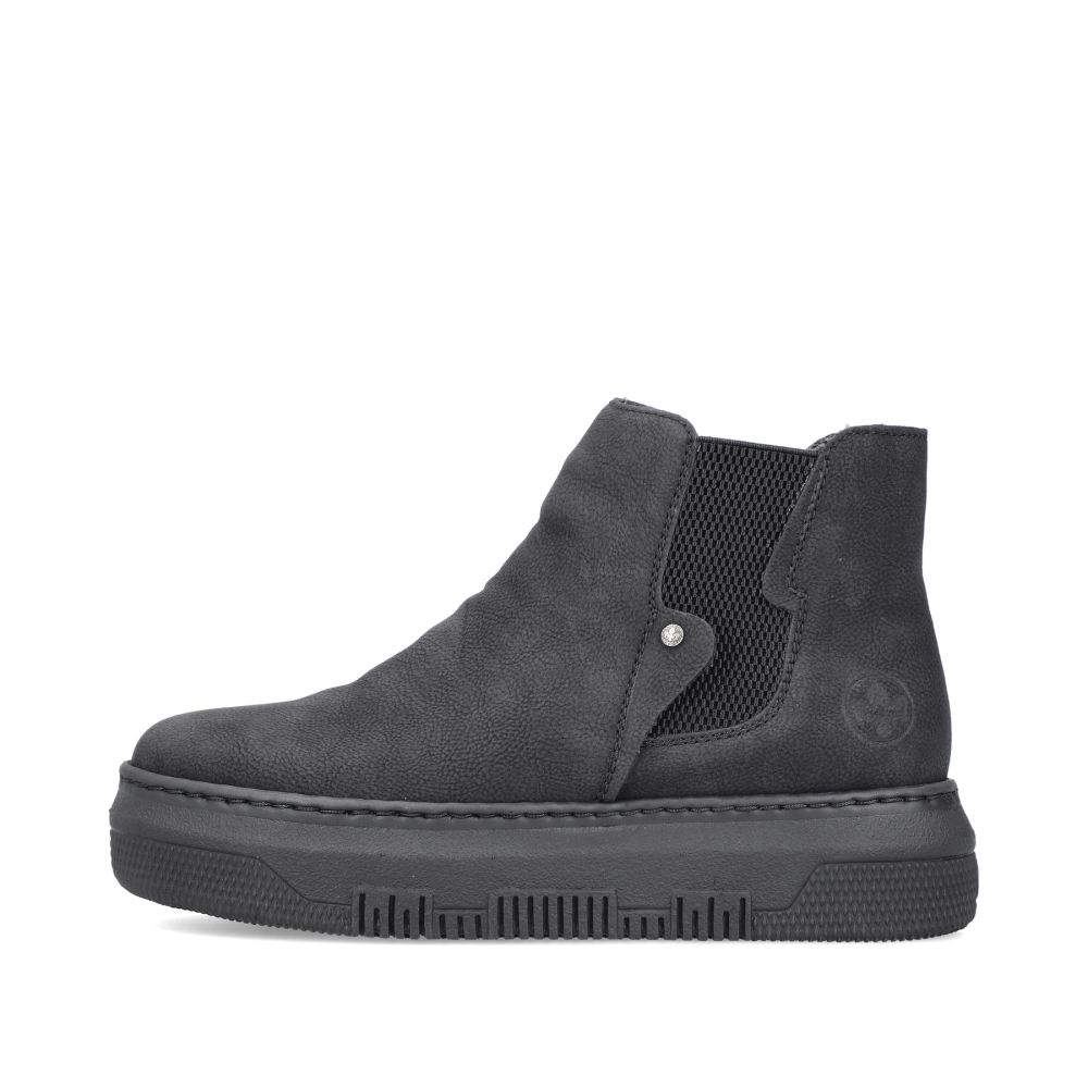 Rieker Schuhe | Damen Chelsea Boots tiefschwarz