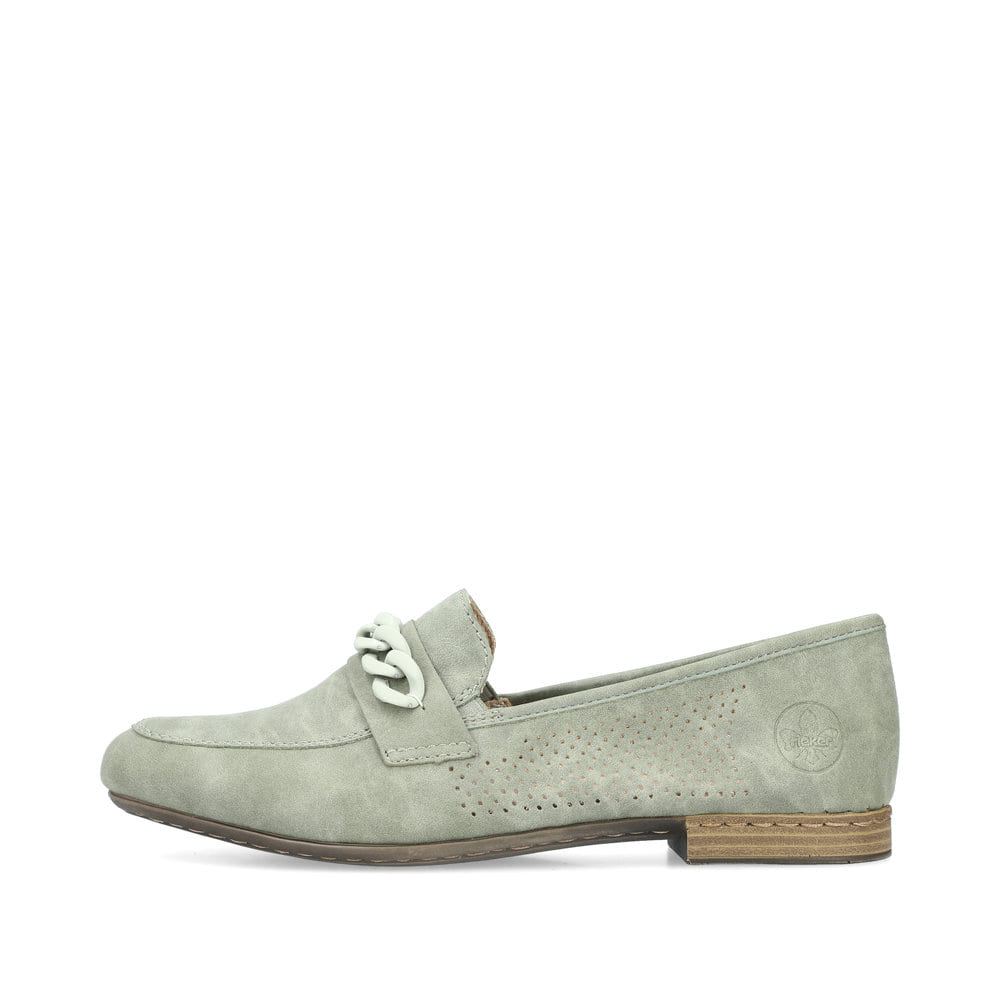 Rieker Schuhe | Damen Loafer mintgrun