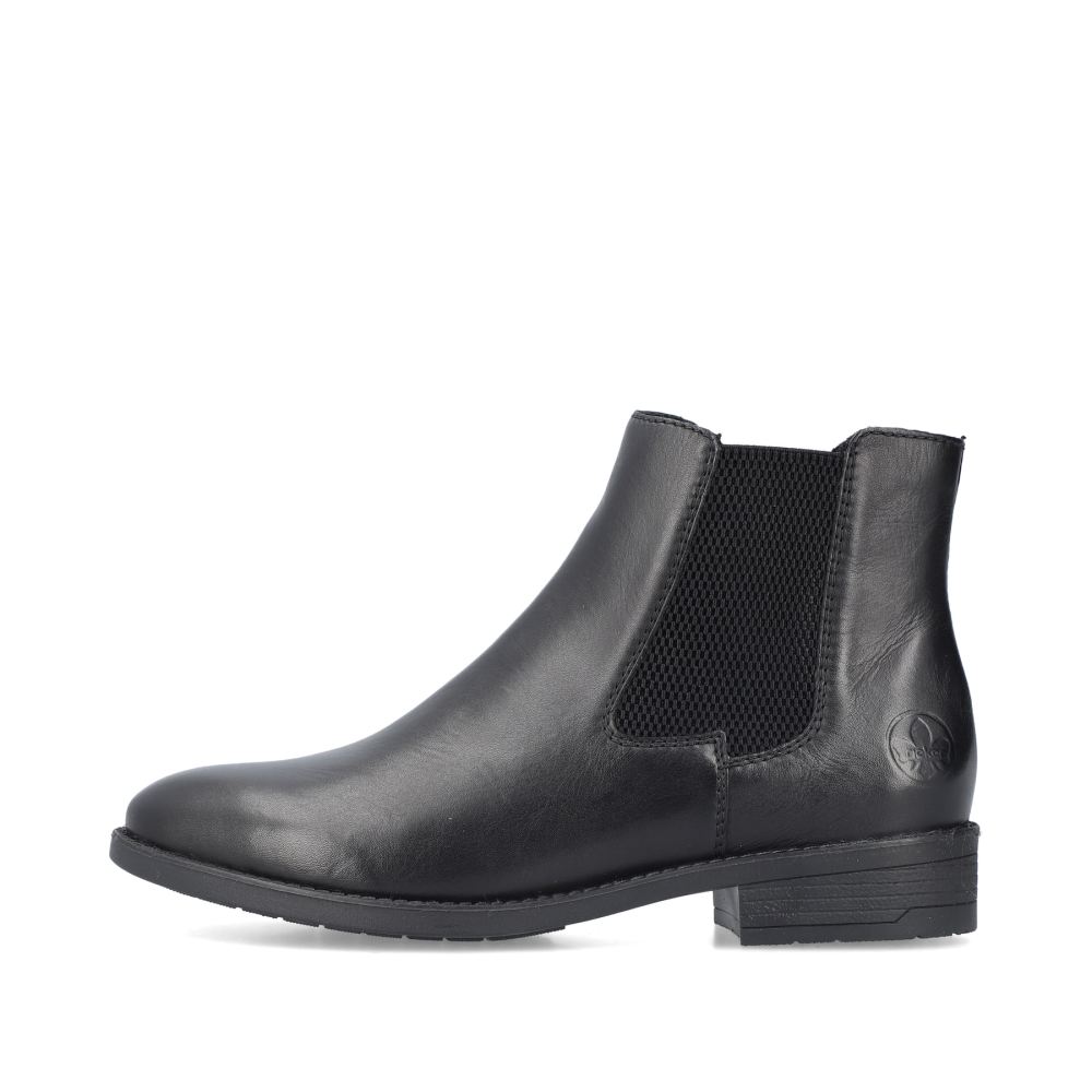 Rieker Schuhe | Damen Chelsea Boots tiefschwarz