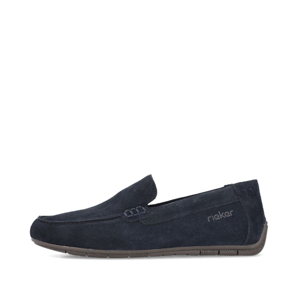 Rieker Schuhe | Herren Slipper marineblau