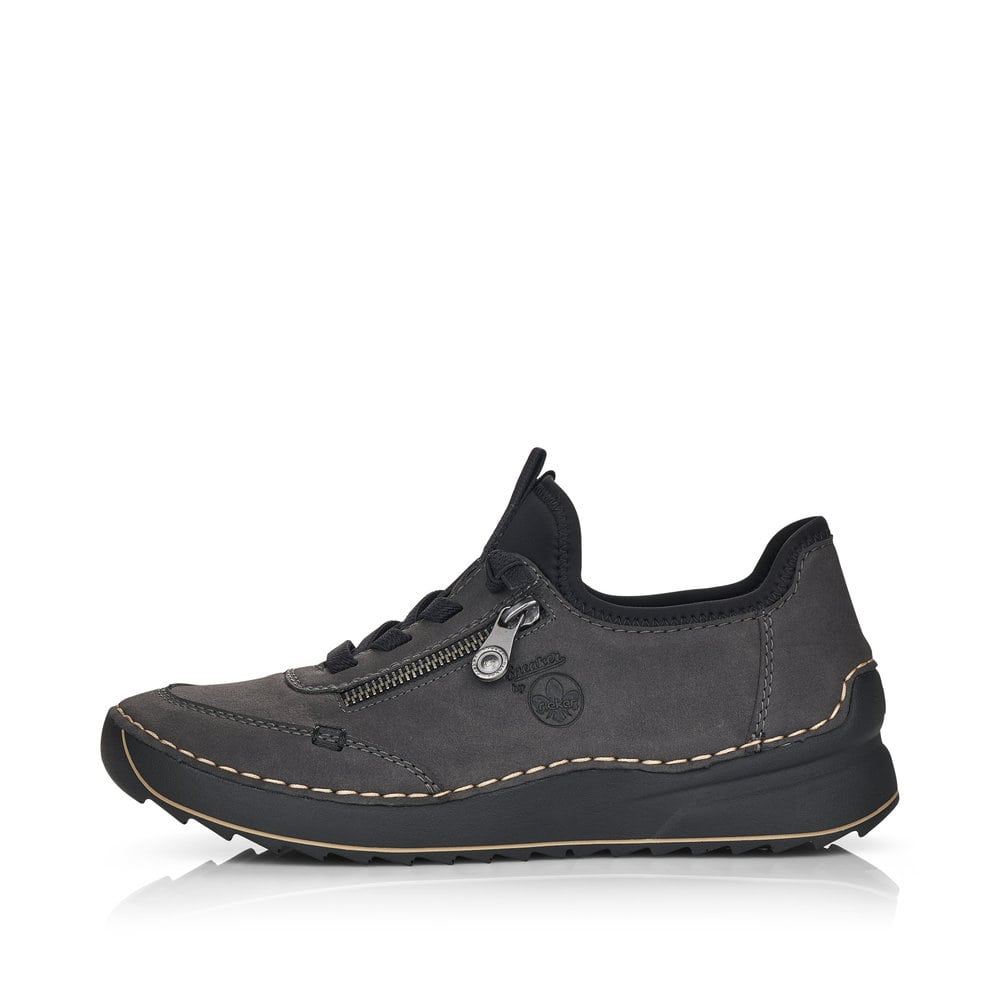 Rieker Schuhe | Damen Slipper granitgrau