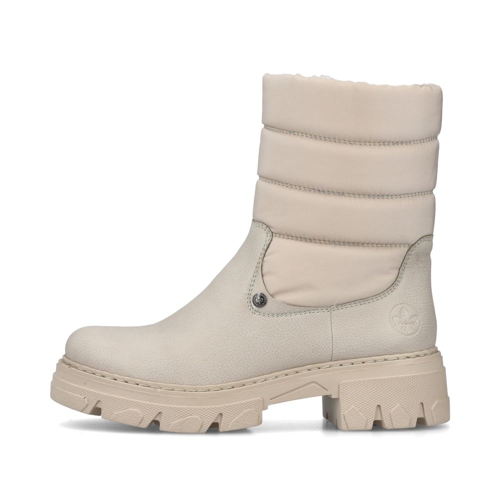 Rieker Schuhe | Damen Kurzstiefel vanillebeige