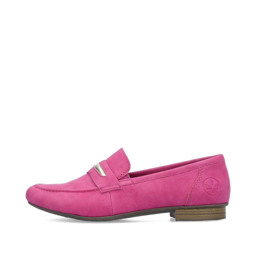 Rieker Schuhe | Damen Loafer fuchsia