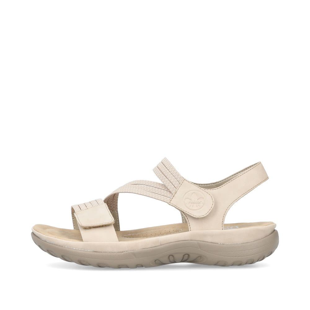 Rieker Schuhe | Damen Riemchensandalen hellbeige