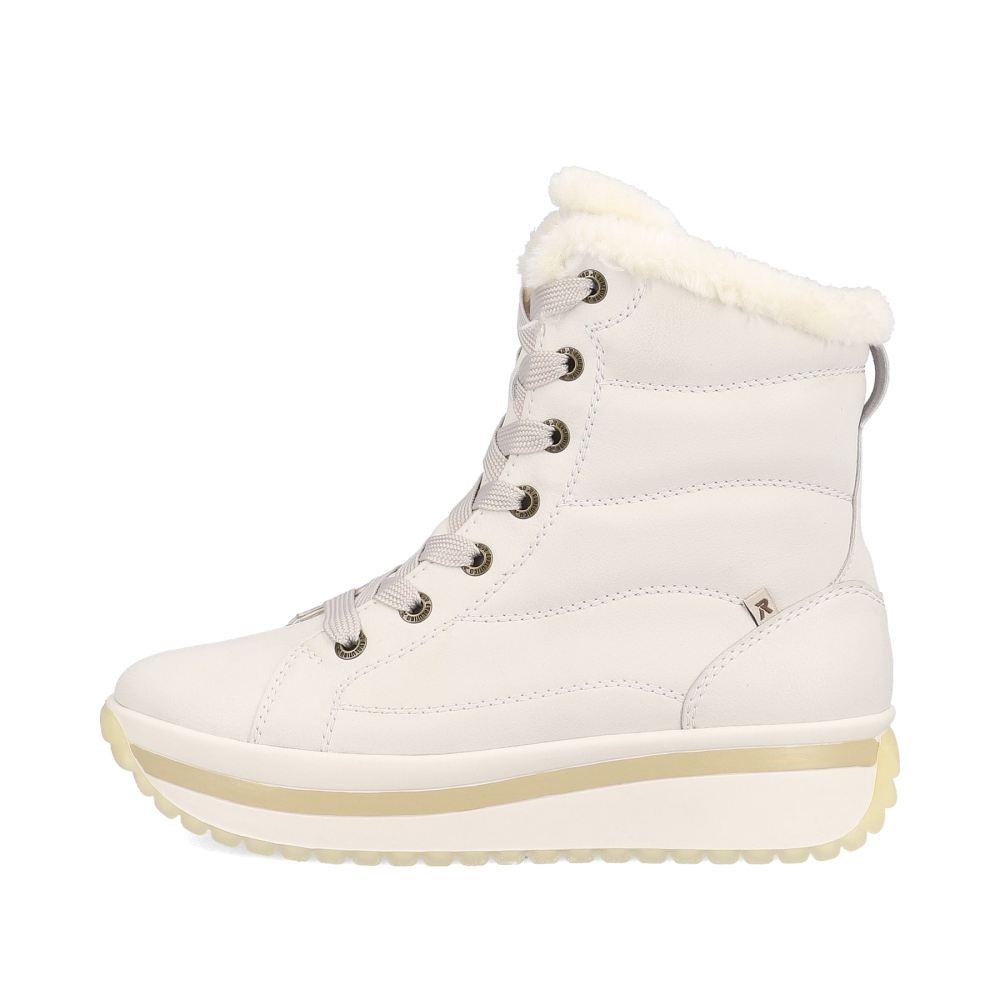 Rieker Schuhe | EVOLUTION Damen Schnurstiefel frost white