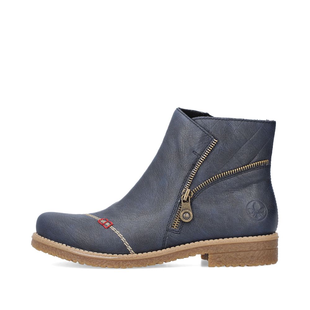 Rieker Schuhe | Damen Kurzstiefel marineblau