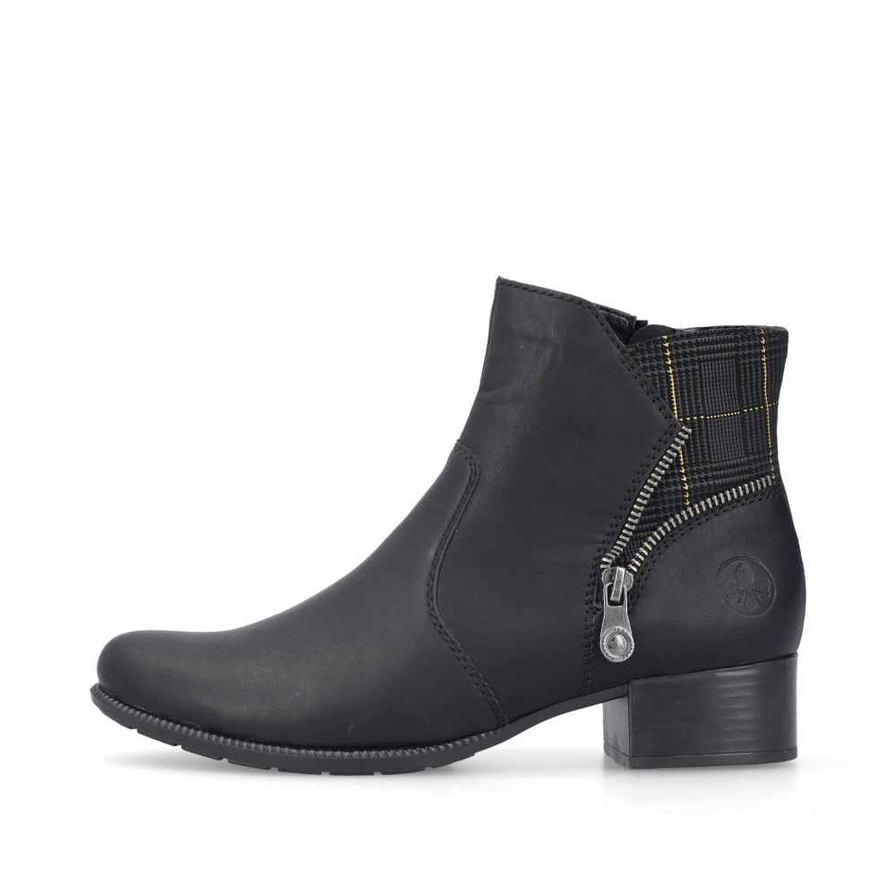 Rieker Schuhe | Damen Stiefeletten nachtschwarz